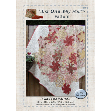 Pom-Pom Parade pattern for a Jelly Roll